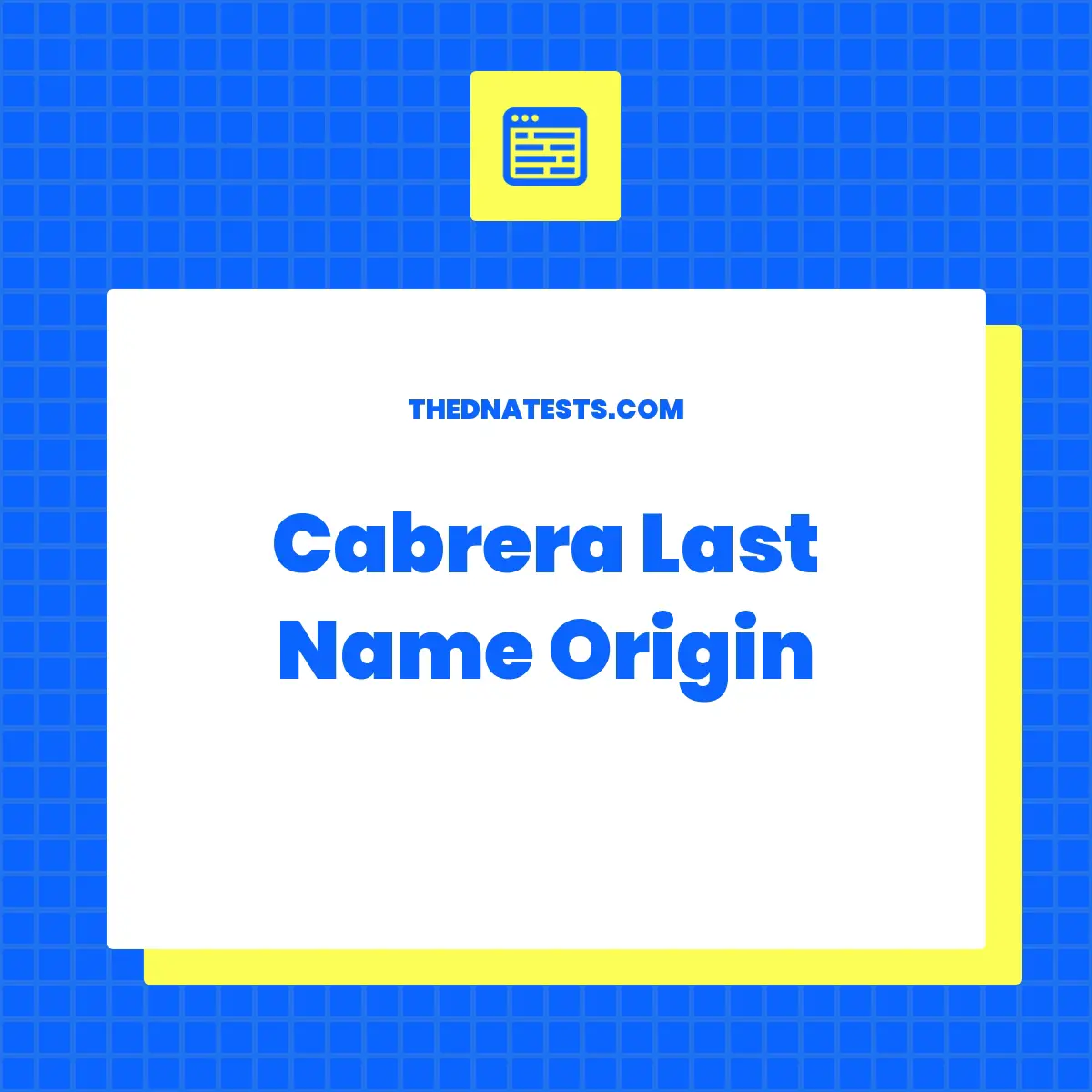 cabrera-last-name-origin