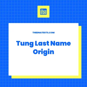 Tung Last Name Origin – Meaning, History and Popularity