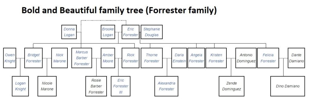 bold and beautiful family tree (Forrester family)